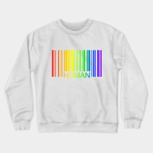 Human Pride Barcode Crewneck Sweatshirt